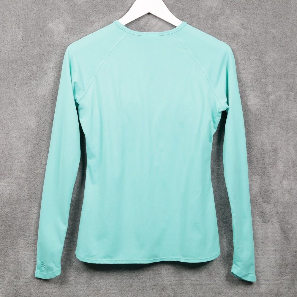 COOLIBAR Kawela Swim Top Aqua Blue‎ UPF 50+ Long Sleeve Rash Guard Sz XS - Picture 6 of 8